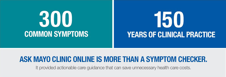 Ask Mayo Clinic Online is more than a symptom checker